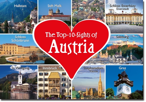 Top 10 Sights of Austria Magnet