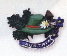 Myslivecký odznak na kloubouk Rakousko