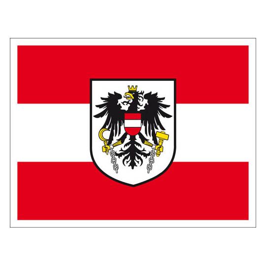 Aufkleber Flagge Österreich Fahne