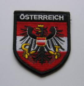 Patch Österreich Wappen rot-weiss-schwarz