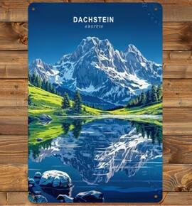 Blechschild Dachstein
