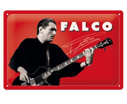 Blechschild Falco Bass