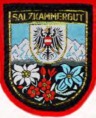 Aufnäher Salzkammergut / Salzburg, Hallstatt / Souvenirs Österreich