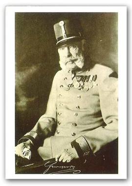 Ansichtskarte Kaiser Franz Joseph mit Unterschrift s/w
