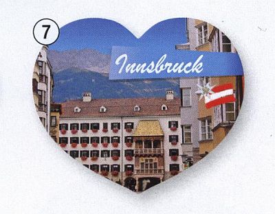 Kühlschrankmagnet,Magnetschild,Magnet-Motiv:Innsbruck III 
