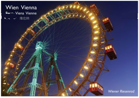 Postcard Vienna Giant Ferris Wheel