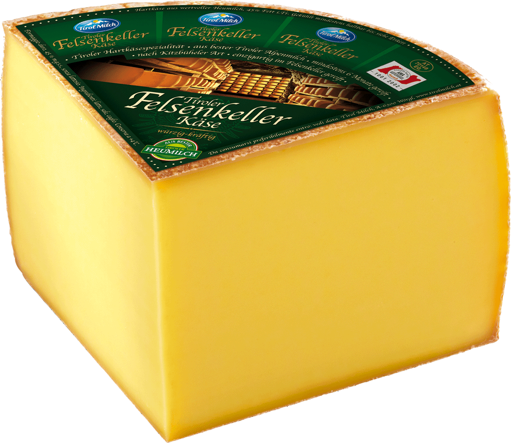 Bergkäse Felsenkeller 1,5kg Tirol Milch